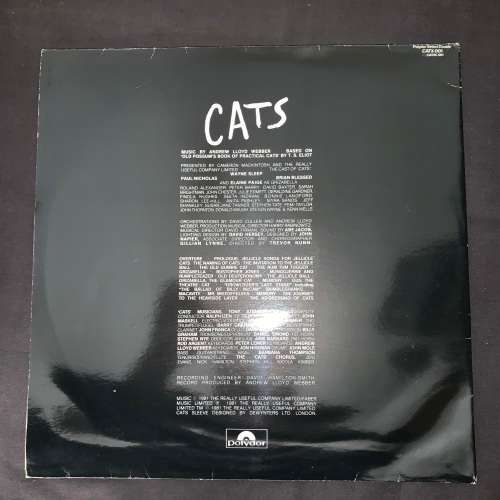 Andrew Lloyd Webber - Highlights From Cats (LP) Vinyl Record DOUBLE ALBUM