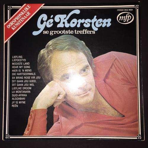 Ge Korsten - Ge Korsten Se Grootste Treffers (LP) Vinyl Record