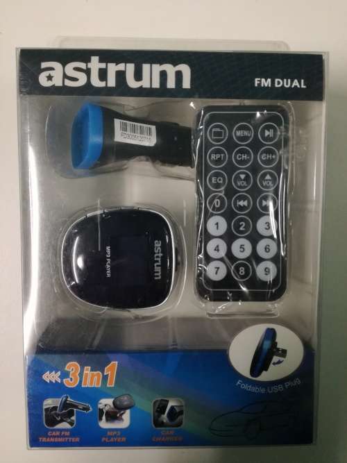 ASTRUM - FM Dual - Car FM Transmitter + Mp3 Player + Car Charger