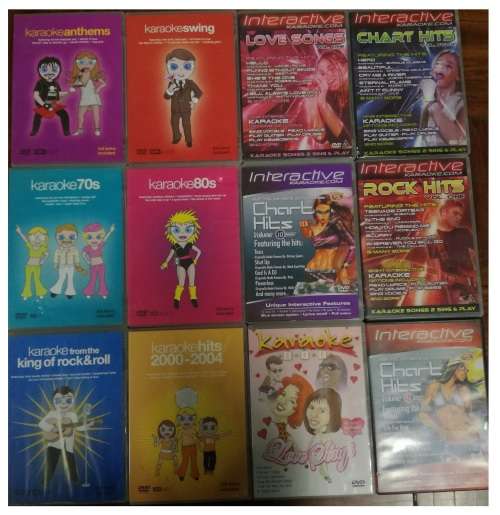 12 x Various Karaoke DVDs