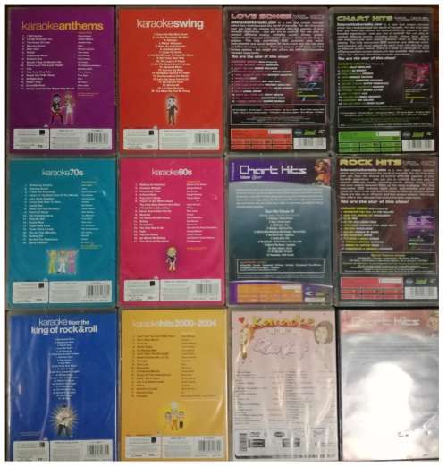12 x Various Karaoke DVDs