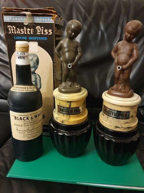 BAR novelty accessories - liquor & cigarette dispensers.