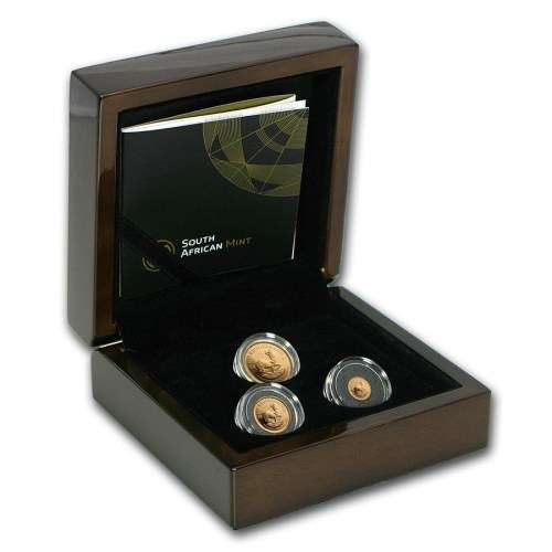 *** NEW *** 2017 Krugerrand 3 coin Fractional set - 50 year mintmark