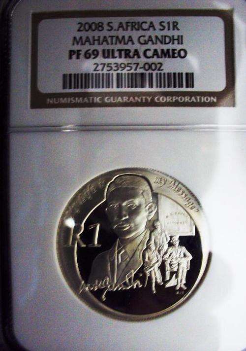 *** 2008 GANDHI R1 - NGC PF 69 Ultra Cameo *** CRAZZZY @ R1 START ***