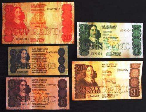 ***SCARCE*** G. DE KOCK  3RD ISSUE FULL SET OF 5 NOTES ***CRAZZZZY R1 START FOR 33 HOURS ONLY***