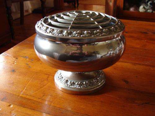 Vintage Silver Plated Rose Vase
