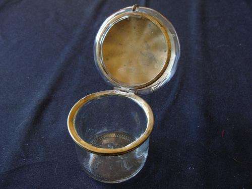 Vintage Trinket Glass Container