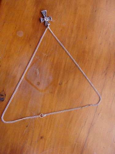 Holy Cross With Silver Chain
