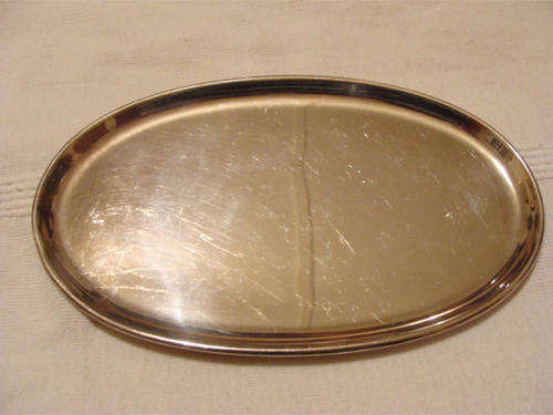 Oval Silver Plated Tray