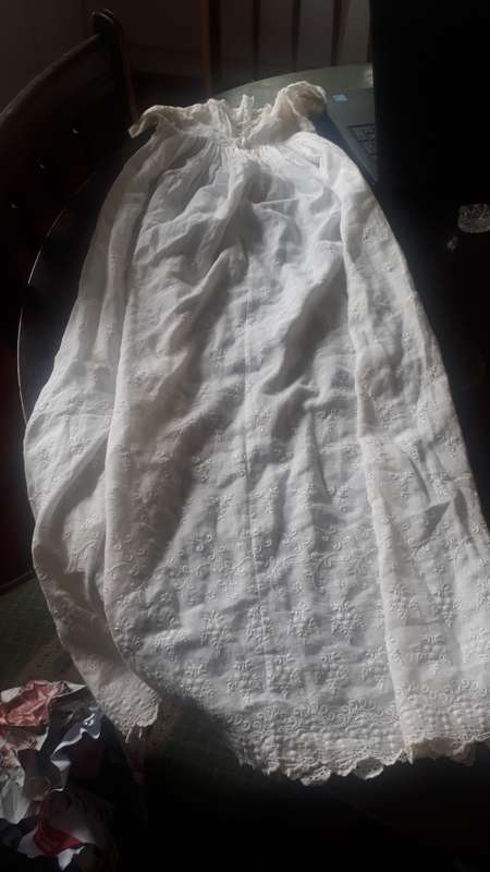 A very beautiful VICTORIAN CHRISTENING DRESS
