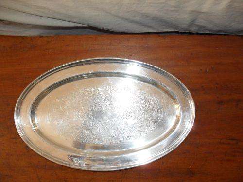 Beautiful, Detailed, Antique, Silver Plated Tray. In Excellent Condition.