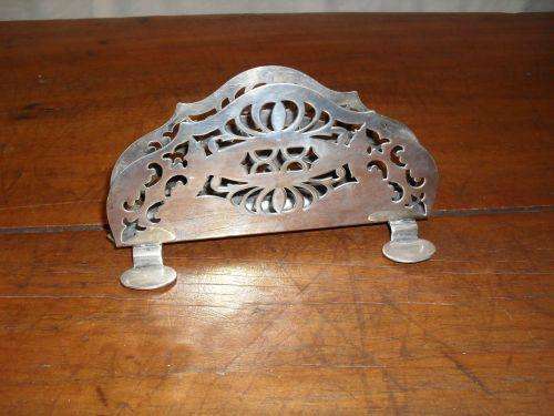 Silver plated Letter Rack.