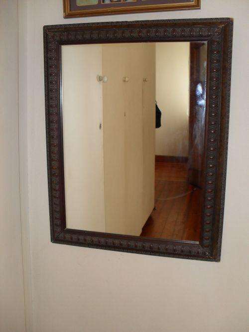 Beautiful, Antique Wooden Frame Accompanied by Mirror. 76cm by 60cm