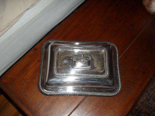 Beautiful, Heavy Silver Plated Vegtable Dish (One of a pair)