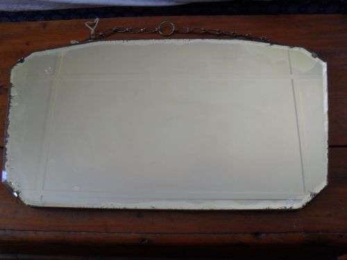 Beautiful Art Deco Mirror with Bevelled Edge.