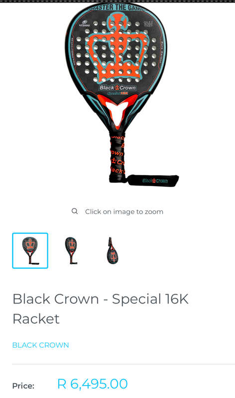 Black Crown - Special 16K Padel Racket
