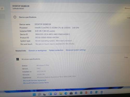 Dell E6530 Laptop