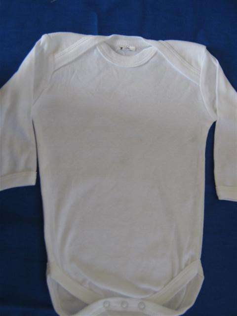 Jumper suit - plain white 0-3months