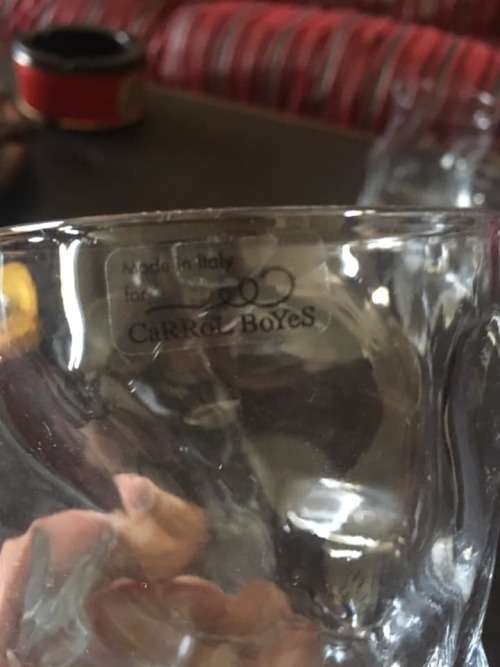 Carol Boyse whiskey glasses