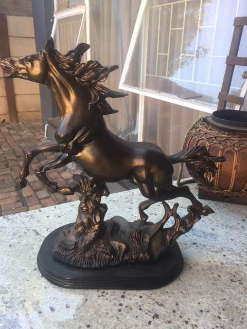 Bronzed Horse sculpture