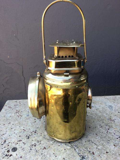 Very Cool Vintage Adlake Non Sweating Railway Signal Lamp
