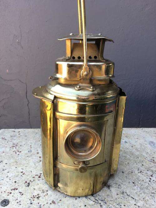 Very Cool Vintage Adlake Non Sweating Railway Signal Lamp