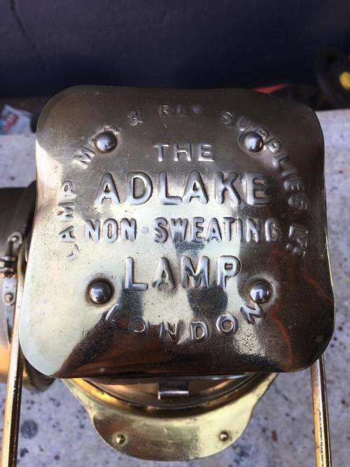 Very Cool Vintage Adlake Non Sweating Railway Signal Lamp