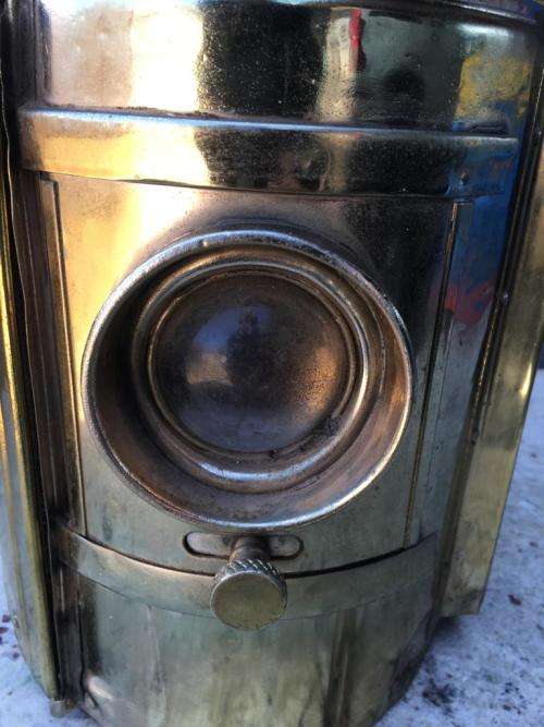 Very Cool Vintage Adlake Non Sweating Railway Signal Lamp