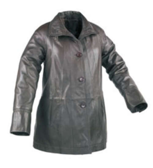 LETHER JACKET LADIES SIZE LARGE BRAND NEW(BLACK)