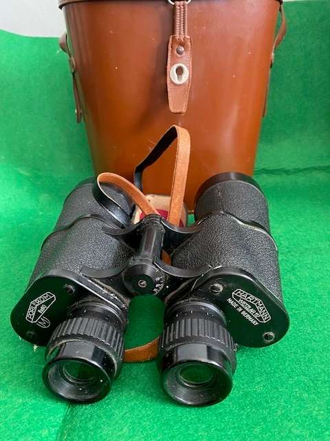 HARTMAN WETZLAR 117 PORLEROM BINOCULARS 8 X 60 MILITARY