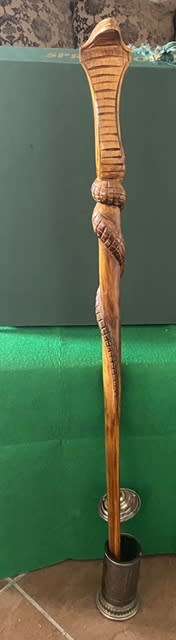 COBRA WALKING STICK IMPORTED FROM INDIA