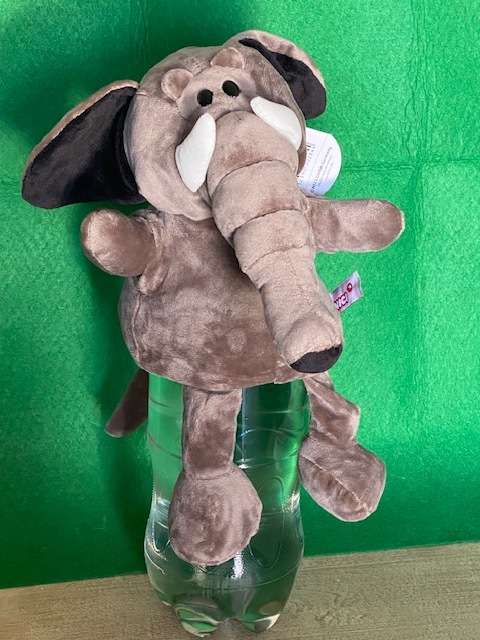 PLUSH ELEPHANT HAND PUPPET
