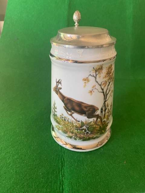 VINTAGE SELTMANN WEIDEN  BAVARIA PORCELEIN BEERSTEIN WITH LID