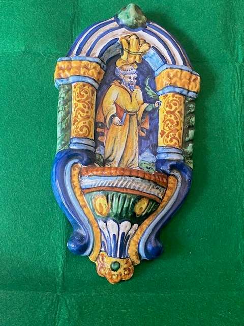 HANDMADE ITALIAN CERAMIC WALL ORNAMENT IMPORTED