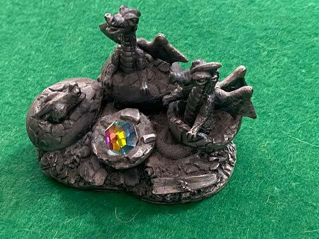 IMORTED UK PEWTER ORNAMENT HATCHLINGS
