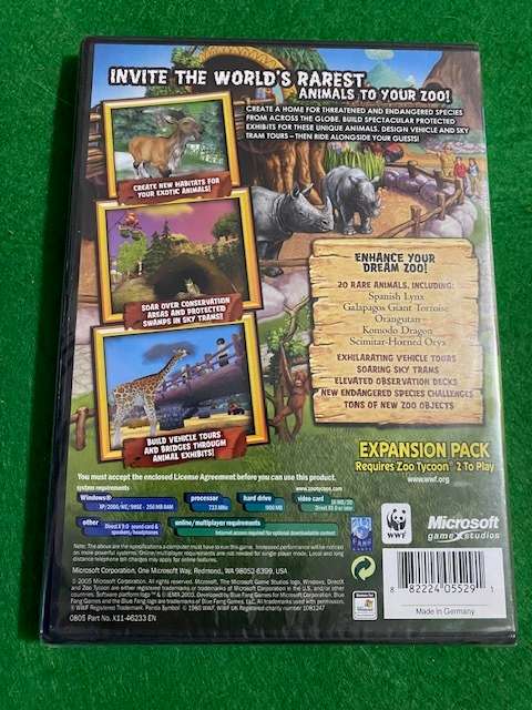 ZOO TYCOON  2 ENDANGERED SPECIES EXPANSION PACK