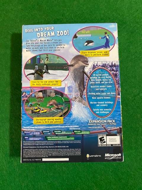 ZOO TYCOON 2 MARINE MANIA EXPANSION PACK