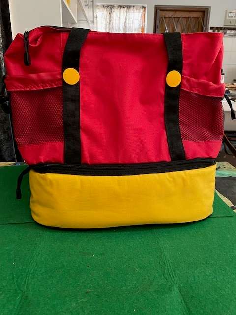 DISNEY ORLANDO MICKEY PANTS BAG WITH COOLER BOX AT BOTTOM