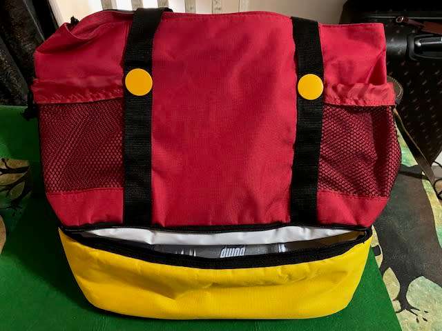 DISNEY ORLANDO MICKEY PANTS BAG WITH COOLER BOX AT BOTTOM