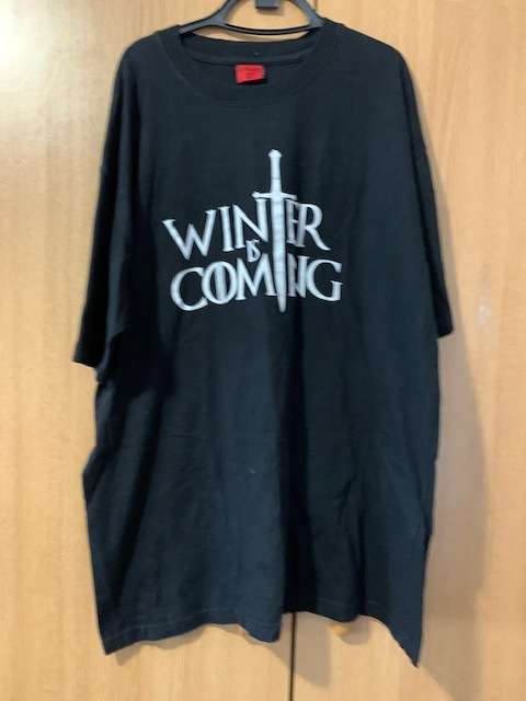 GAME OF THRONES WINTER IS COMING TSHIRT BLACK