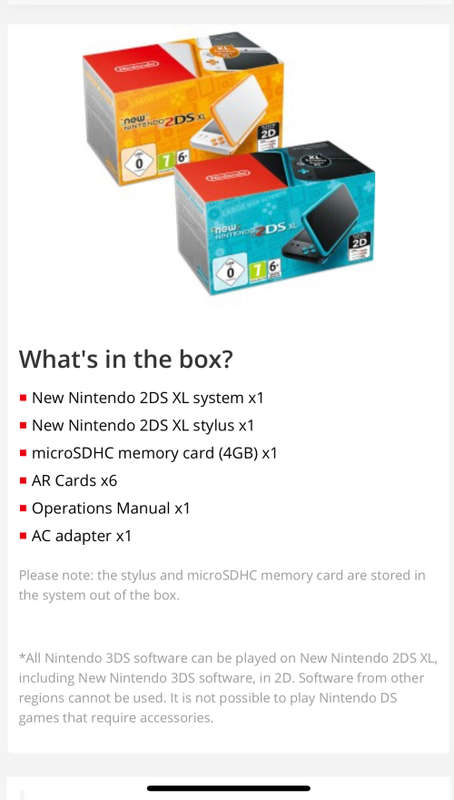 Nintendo 2DS Xl & 2 Games
