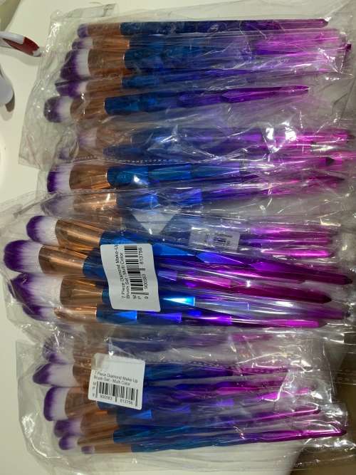 7 Piece Diamond Make-Up Brush Set