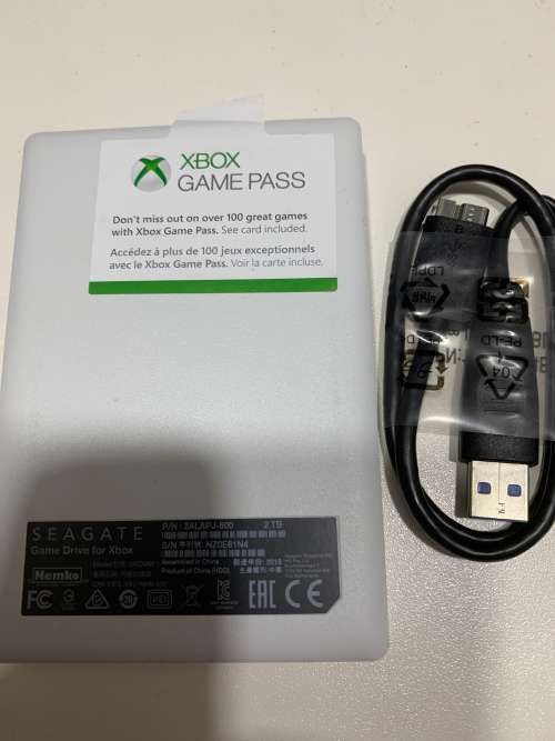 SEAGATE 2TB 2.5" XBOX GAME DRIVE PORTABLE WHITE
