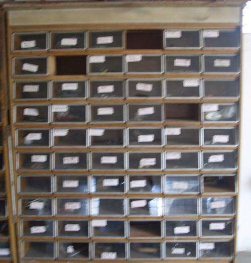 HUGE 60 DRAWERS CABINET - SHELF - SHOP FURNITURE - SECOND HAND