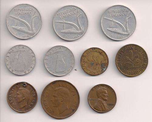 MIXED WORLD COINS 1950 - 1960