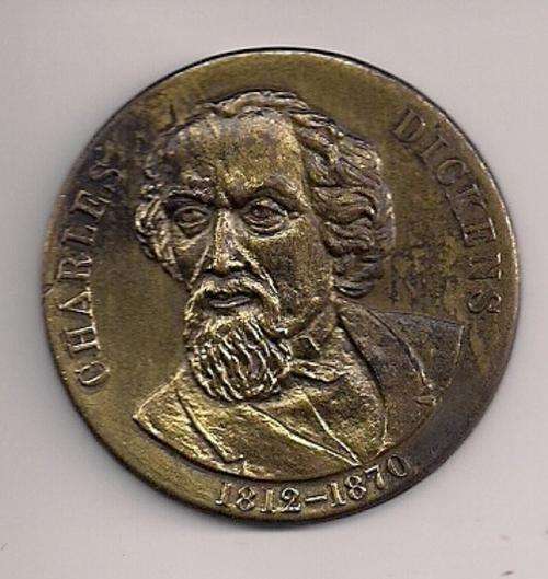 CHARLES DICKENS 1812 - 1870 MEDALLION