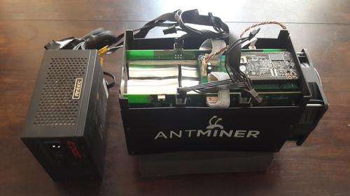 Antminer S5 SHA256 1.1TH 28NM BM1384 590W 0.51J/GH Bitcoin ASIC miner and Antec Edge 650W PSU