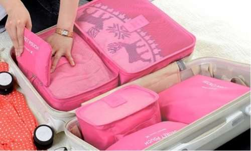Six-Piece Travel Luggage Organiser Set