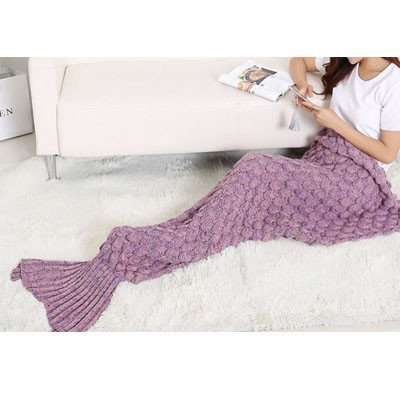 Pleated Mermaid Tail Blanket