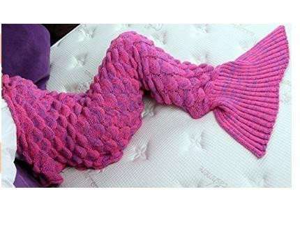 Pleated Mermaid Tail Blanket For Kids